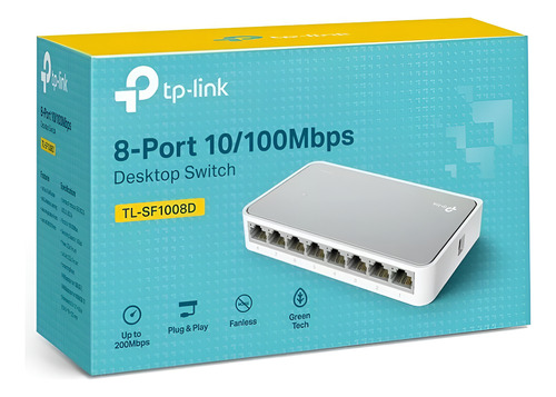 Switch Tp-link Tl-sf1008d 8 Puertos Ethernet 10/100mbps