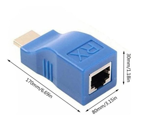 Extensor Hdmi 30 Mts Rj45 4k 2k Full Hd Por Utp Dvr Camaras