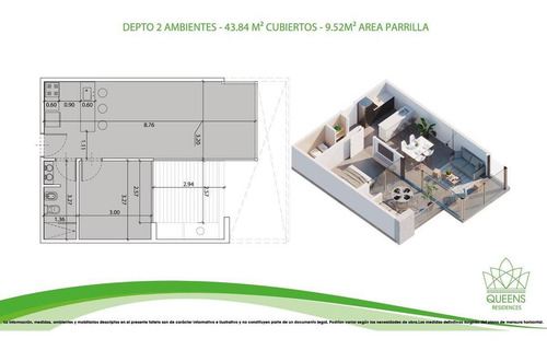 Imagen 10 de 13 de Queens Residences Pilar - 2 Ambientes En Planta Baja En Venta