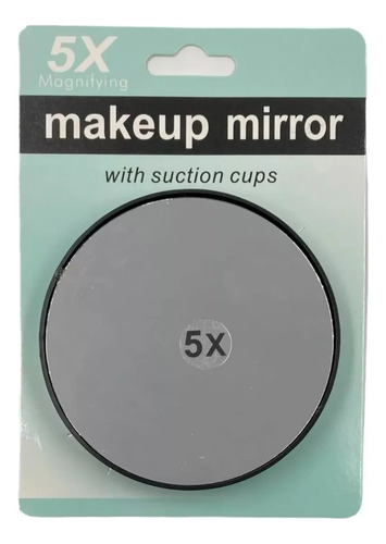 Espejo Aumento Lupa 5x Diámetro 9cm Maquillaje