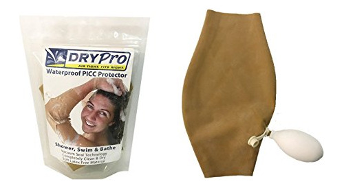 Drypro Impermeable Al Vacío Sellado Picc Line Protector Gran