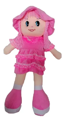 Muñeca trapo rubia 55 cm