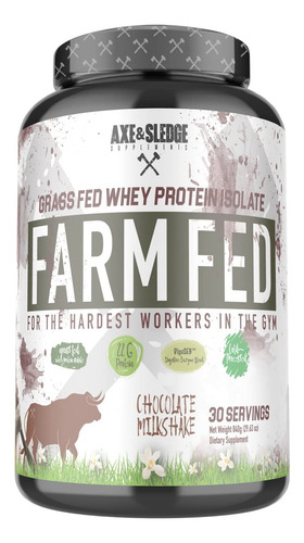 Axe & Sledge Farm Fed Protein 30 Serv Sabor Chocolate Milkshake