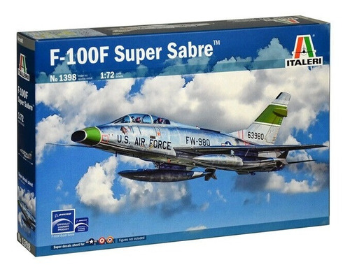 Modelismo Avion Americano 1/72 F-100 Super Sabre Italeri