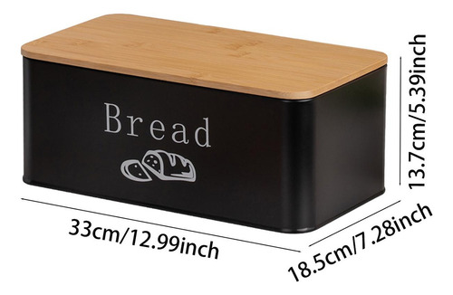 Con Tapa De Bambú, Recipiente Multiusos Para Guardar Pan,