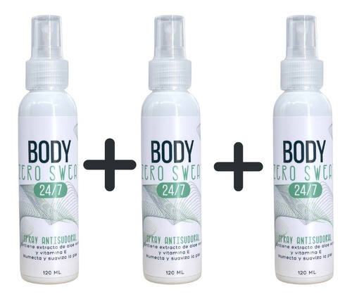 3 Spray Antisudoral Zero Sweat - mL a $383