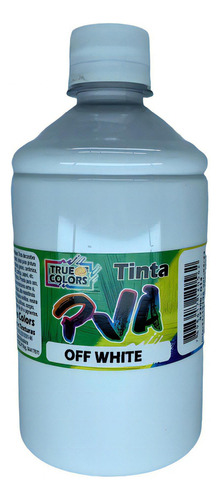 Tinta Pva Para Artesanato Fosca 500ml True Colors Cor Off White