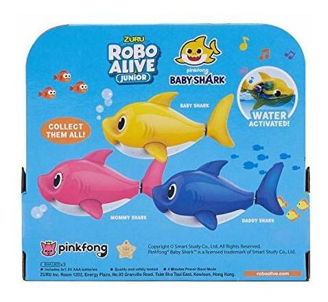 Zuru robo vivo Junior Bebé Tiburón Juguete de baño de natación y cantar Azul-Reino Unido Stock 