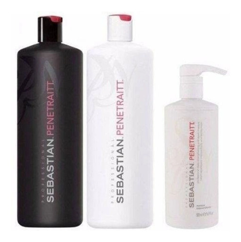 Wella Kit Sebastian Penetraitt Shampoo +cond1l + Masc 500ml