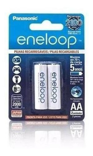 Bateria Recarregável Ni-mh Panasonic Eneloop - 2100 Recargas