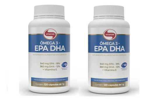 Combo 2 X Ômega 3 Epa - Dha  120 Cápsulas - Vitafor