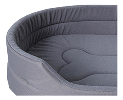 Cama Suave Para Perros, Cama Para Cachorros, Base Gris Xl