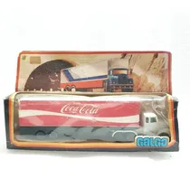 Comprar Galgo Camion Con Acoplado Publicidad Coca Cola Con Caja 