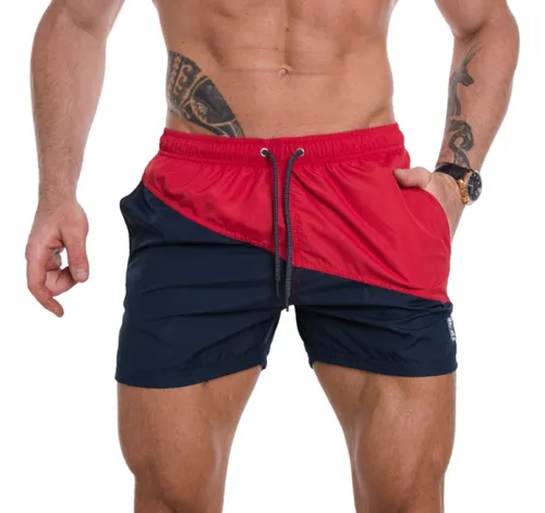 Short De Ba o Malla Bicolor Para Hombre Traje Secado R pido