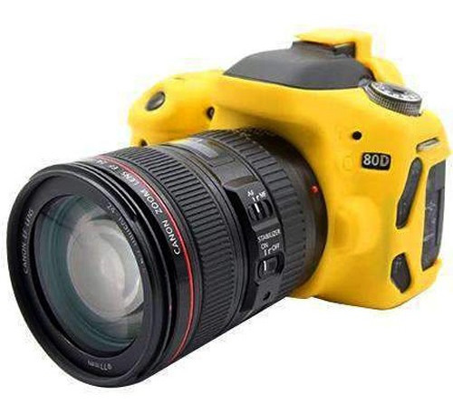 Amzer Soft Silicone Protective Case For Canon Eos 80d (yello