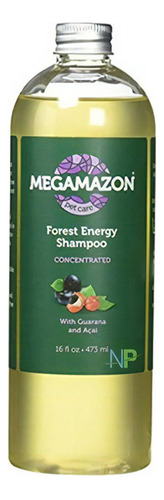 Shampoo Perro Y Gato Megamazon Forest Energy 300ml. Np Fragancia Extracto Natural De Guaraná Y Acai Tono De Pelaje Recomendado