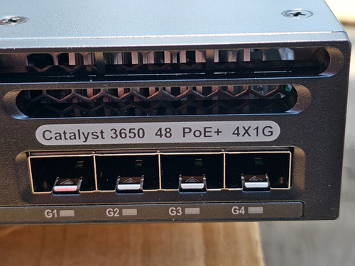 Switch Cisco Ws-c3650-48ps-s Poe+´gigabit 4ptos De Fibra New