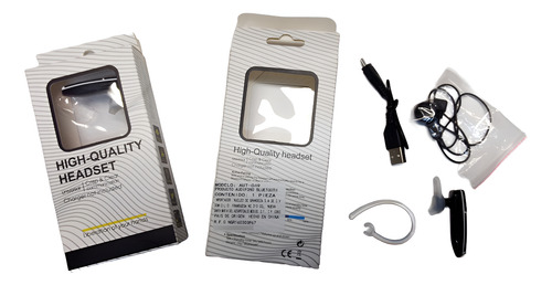 Manos Libres Bluetooth Universal Audifono, Negro