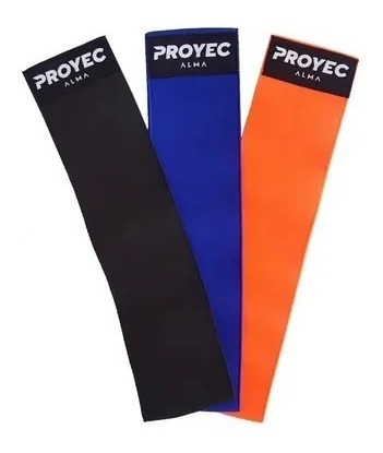 Imagen 2 de 3 de Set Banda 3 Tensiones Tiraband Circular Proyec Alma Pilates