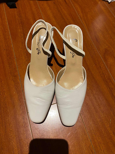 Zapato Stilleto Blanco Novia Bettina