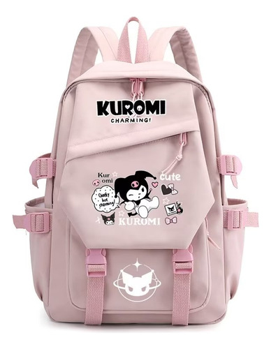 Mochila De Anime Japonés De Gran Capacidad Kuromi Melody Cut