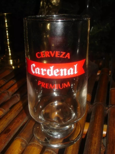 Vaso De Cerveceria Cardenal Premium En Perfecto Estado 