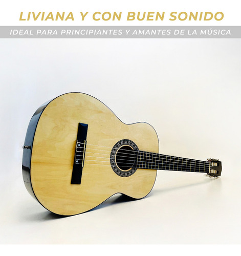 Guitarra Clásica Criolla Mti Diestro 38 Pulgadas Accesorios