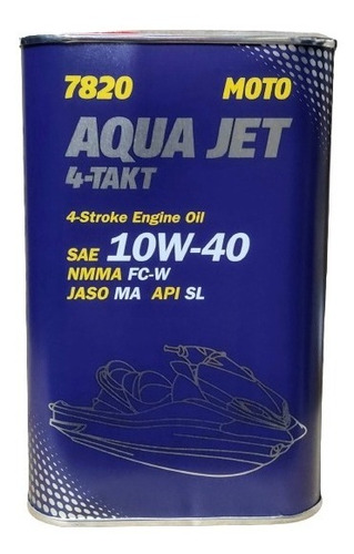 Mannol Aqua Jet 4t 10w40 Para Motos De Agua 1lt