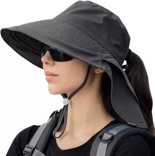 Sombrero De Sol Para Mujer Upf 50+, Cuello Protector Solar A