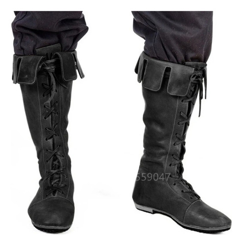 Botas Medievales Para Hombre, Zapatos De Cosplay Vikingos Pa