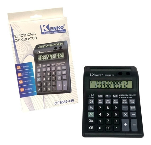 Calculadora Kenko 12 Dígitos Com 2 Visores Ct-8585-120