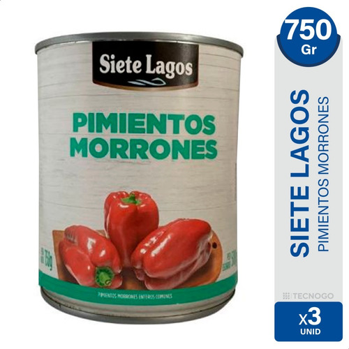 Morrones Enteros Siete Lagos Pimientos Pack X3 - Origen Peru