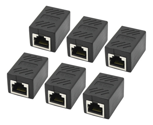 Maixbomr 6 Uds Rj45 Cat6 Acoplador Ethernet A Través De Cabl