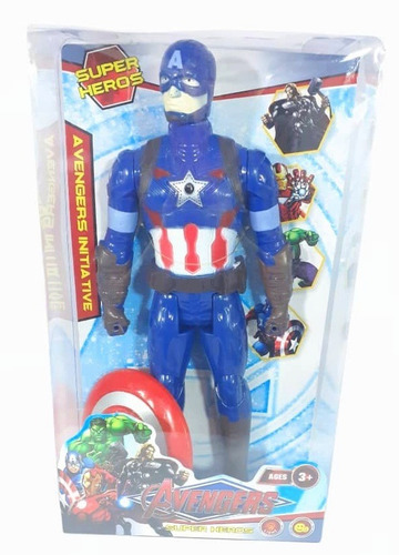 Muñeco Vengador Avengers Capitan America Grande Juguete Niño