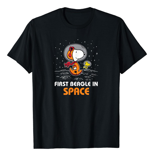 Peanuts - Camiseta Snoopy, El Primer Beagle En El Espacio