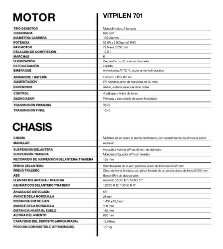Imagen 3 de 13 de Husqvarna Vitpilen 701 0km - Ahora 12 - Entrega Inmediata