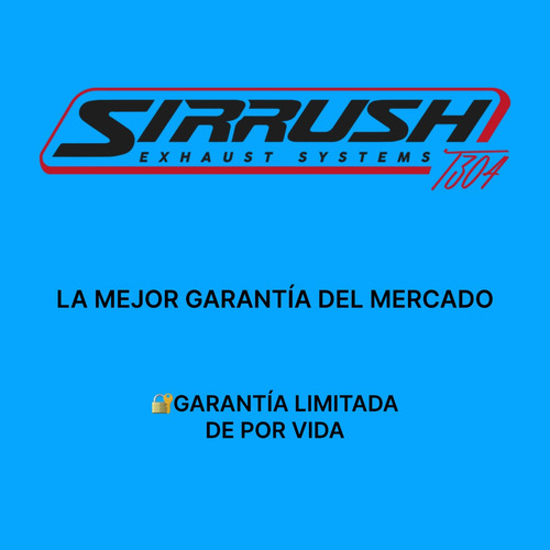 Mofle Resonador Deportivo Sirrush. Inoxidable R5 X 8, 2.5