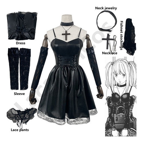 Disfraz Cosplay Death Note Misa Amane De Piel Sintética