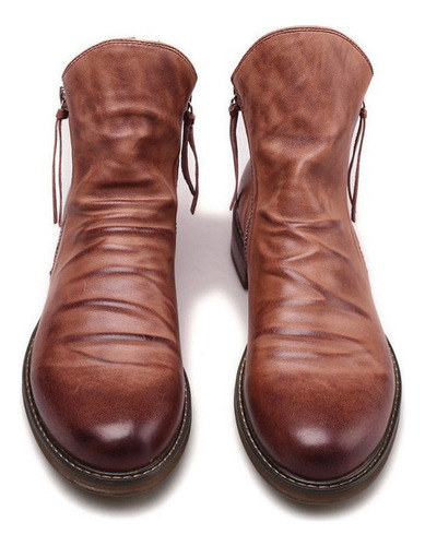 Botas Chelsea De Hombre Con Borla Y Cremallera