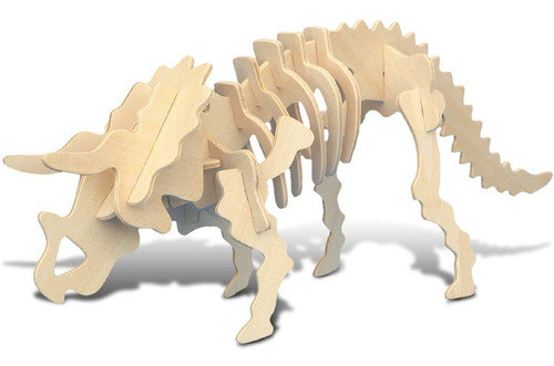Rompecabezas 3d Maqueta Construcción Armar Triceratops  Syh