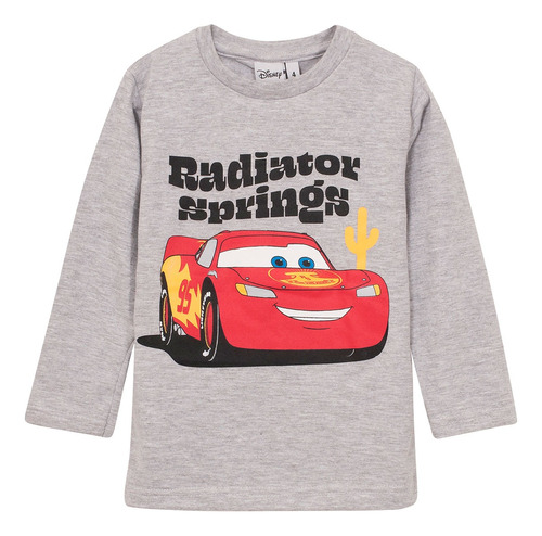 Remera Manga Larga Niños Rayo Mc Queen Cars Original Disney