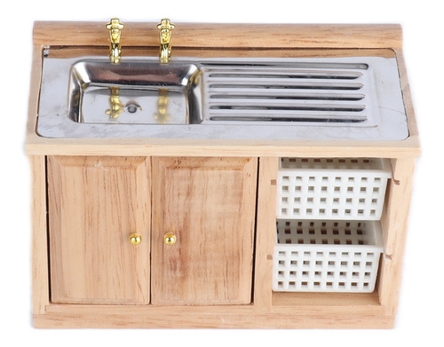 Fregadero De Cocina Realista En Miniatura 1:12 Mini