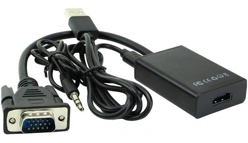 Imagen 4 de 5 de Adaptador/convertidor De Vga Macho A Hdmi Hembra Con Audio