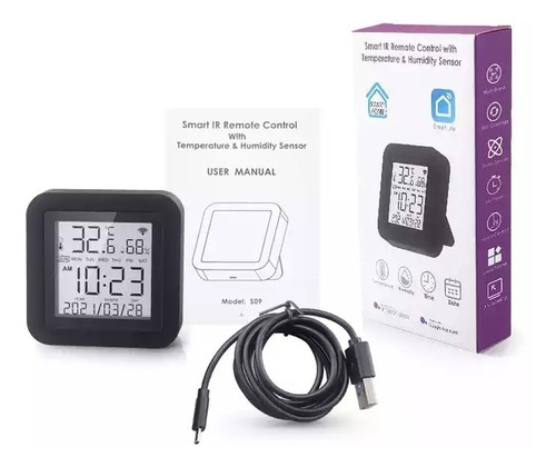 Control Remoto Universal Smart Ir Wifi Pantalla Sensor Temp