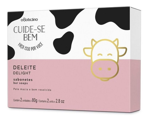 Cuide-se Bem Deleite Sabonete Barra 2x80g O Bvoticario