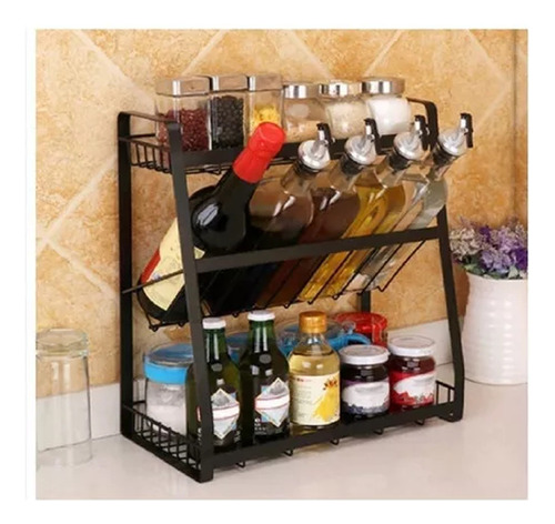 Organizador Multifuncional De Botellas Y Especias 3 Niveles