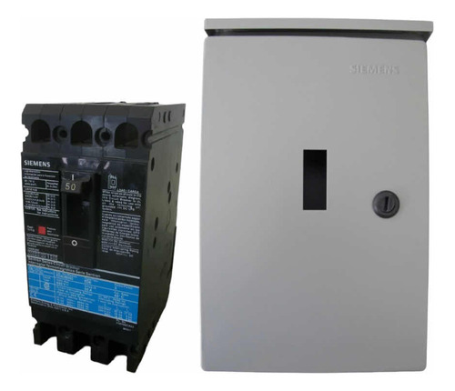 Interruptor Siemens 3x50amp Ed63b050 Con Gabinete Metalico