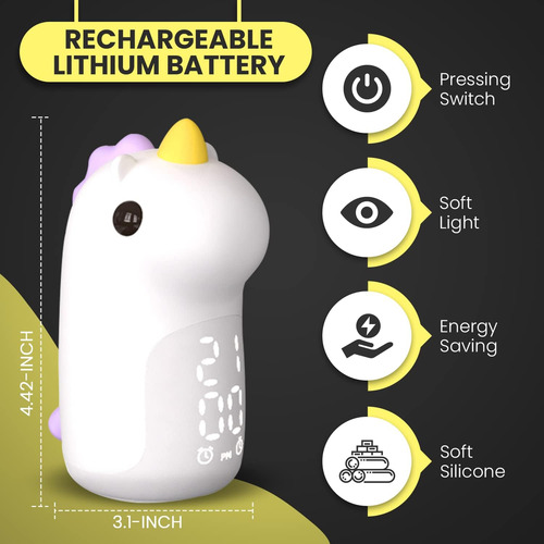 Nanoflake Luces Nocturnas Recargables De Unicornio Para Habi