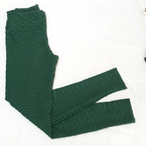 Calzas Lycra Verde Textura Brasilera Talla M