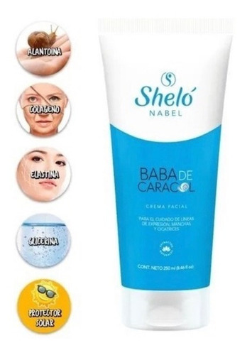 Crema Facial Baba De Caracol Sheló Nabel 250ml